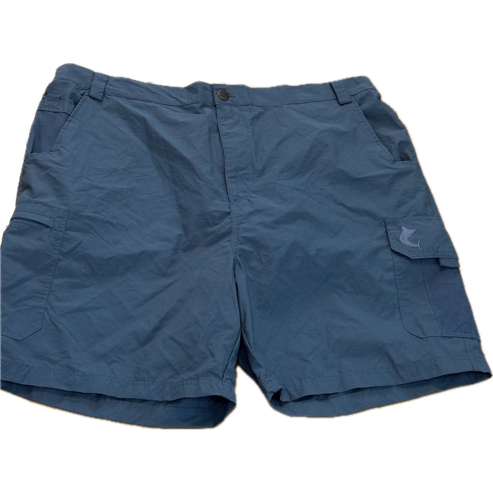 Reel Legends XXL 7" Blue‎ Fishing Cargo Outdoor Shorts